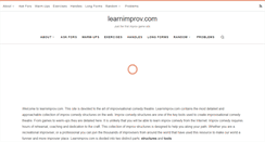 Desktop Screenshot of learnimprov.com