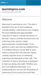 Mobile Screenshot of learnimprov.com