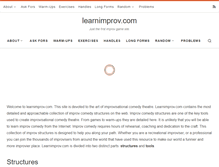Tablet Screenshot of learnimprov.com